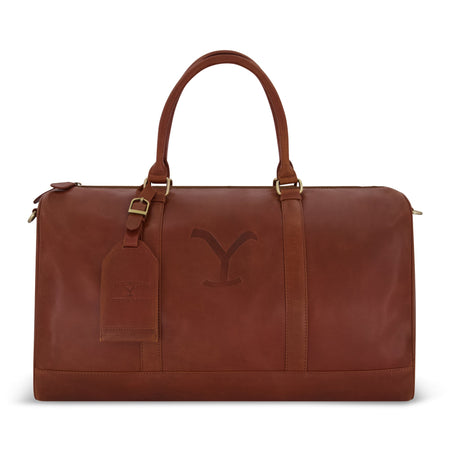 Yellowstone Hand - Crafted Genuine Leather Duffel Bag - Paramount Shop