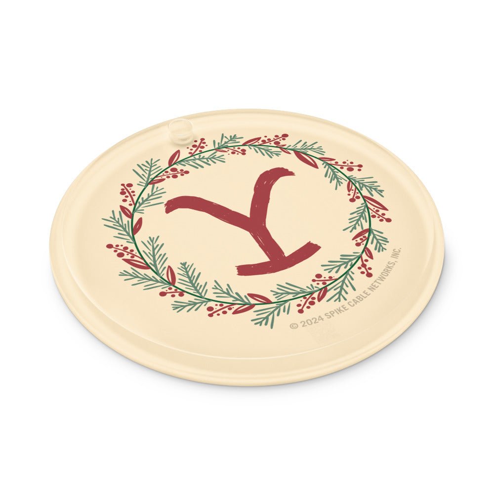 Yellowstone Holiday Wreath Acrylic Ornaments - Paramount Shop