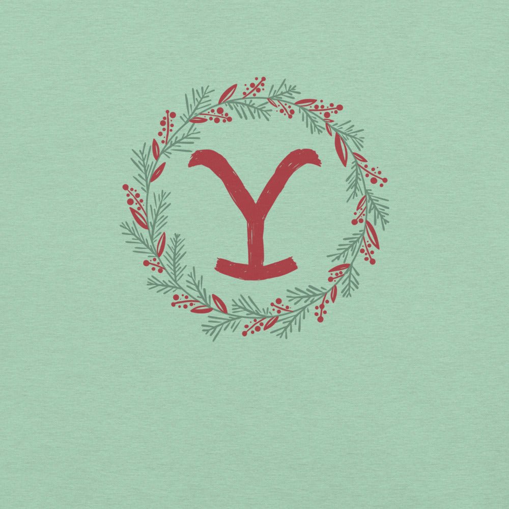 Yellowstone Holiday Wreath Unisex T-Shirt - Paramount Shop