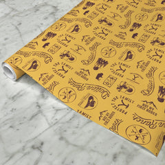 Yellowstone Papel de regalo satinado Iconos - 20 en x 30 en