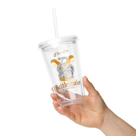 Yellowstone I'm the Rattlesnake Clear Plastic Tumbler - Paramount Shop
