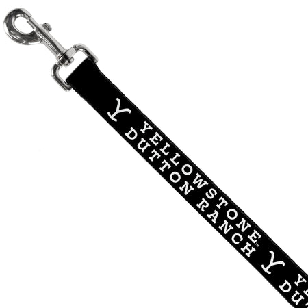 Close-up of the iconic Y brand logo on the Yellowstone dog leash