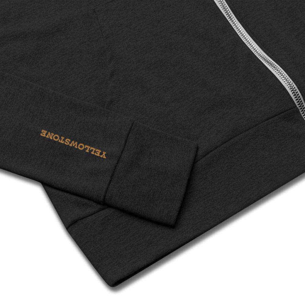 Yellowstone Logo Embroidered Zip Hoodie - Paramount Shop