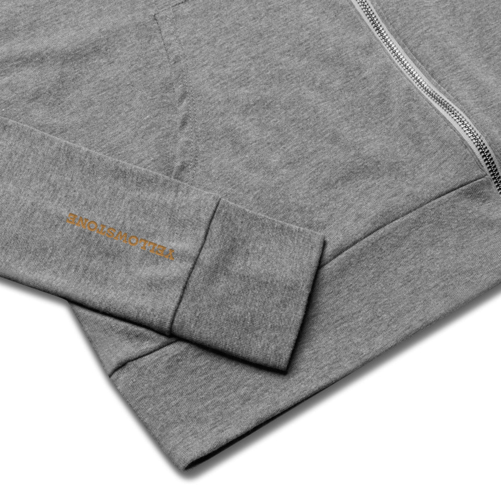 Yellowstone Logo Embroidered Zip Hoodie - Paramount Shop