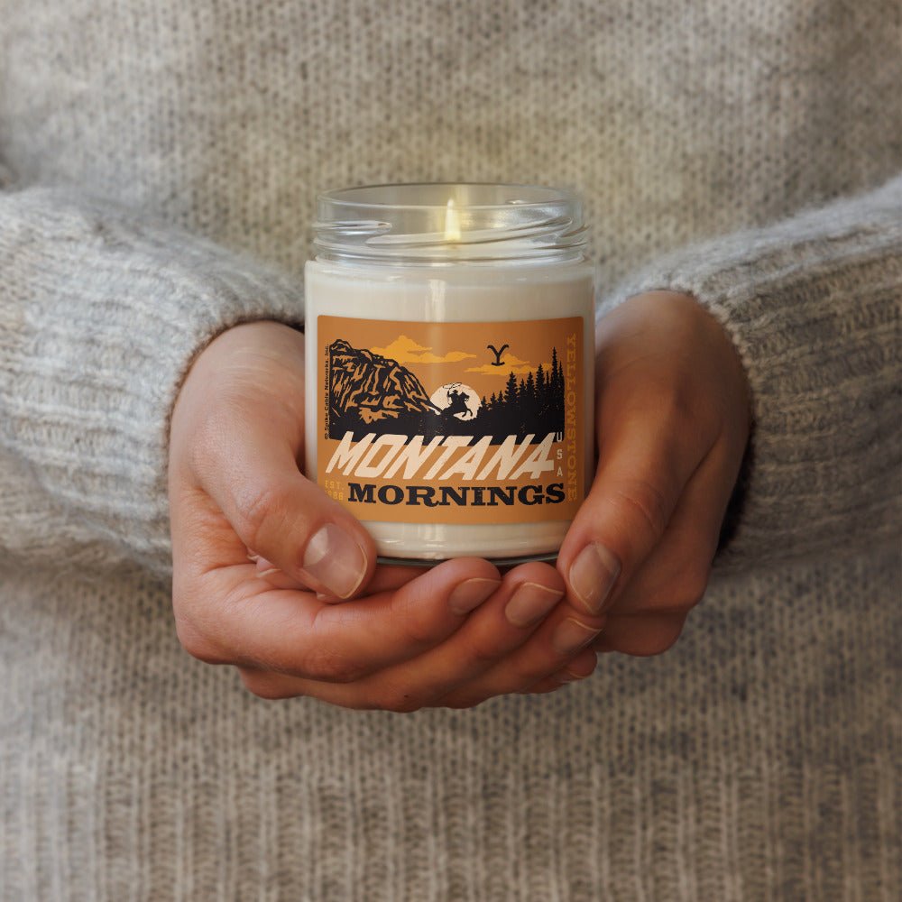 Yellowstone Montana Mornings Cinnamon Vanilla Scented Soy Candle - Paramount Shop