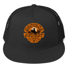 Yellowstone Gorra Trucker Montana Sunset - Negro / Una talla más se adapta a