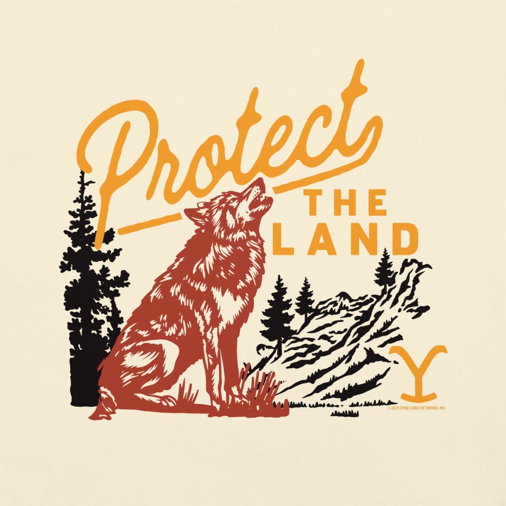 Yellowstone Protect the Land Wolf Comfort Colors T-Shirt - Paramount Shop