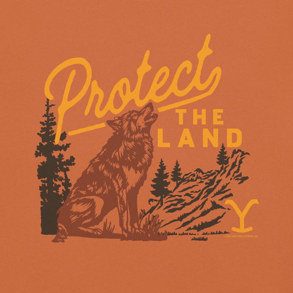 Yellowstone Protect the Land Wolf Comfort Colors T-Shirt - Paramount Shop