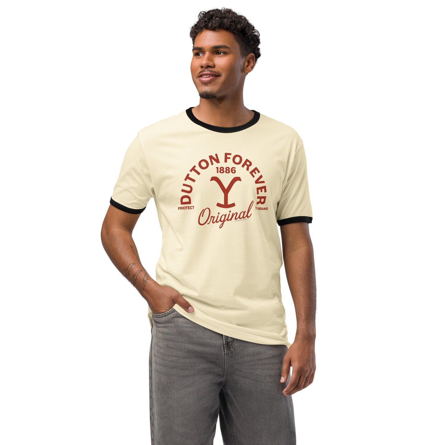 Yellowstone Ringer T-Shirt Dutton Forever - Paramount Shop