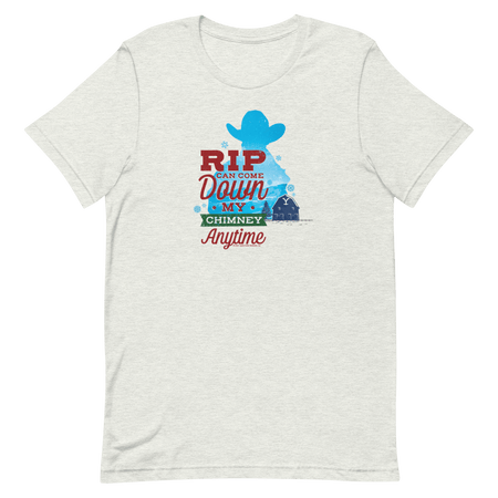 Yellowstone Rip Can Come Down My Chimney Any Time Silhouette Unisex Premium T - Shirt - Paramount Shop