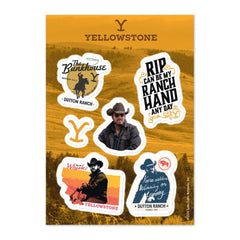 Yellowstone Rip Wheeler Sticker Sheet - One Size