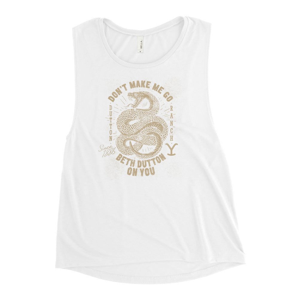 Yellowstone Snake Beth Dutton On You Women's Muscle Tank Top - Paramount Shop