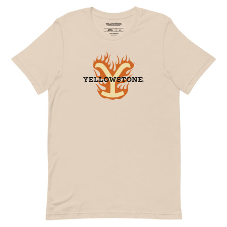 Yellowstone T-Shirt Flaming Y Retro - Paramount Shop