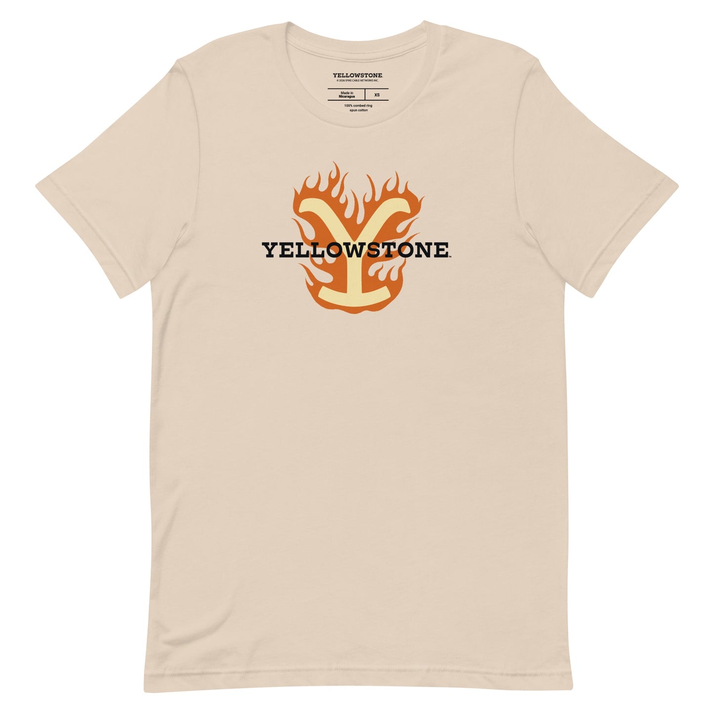 Yellowstone T-Shirt Flaming Y Retro - Paramount Shop