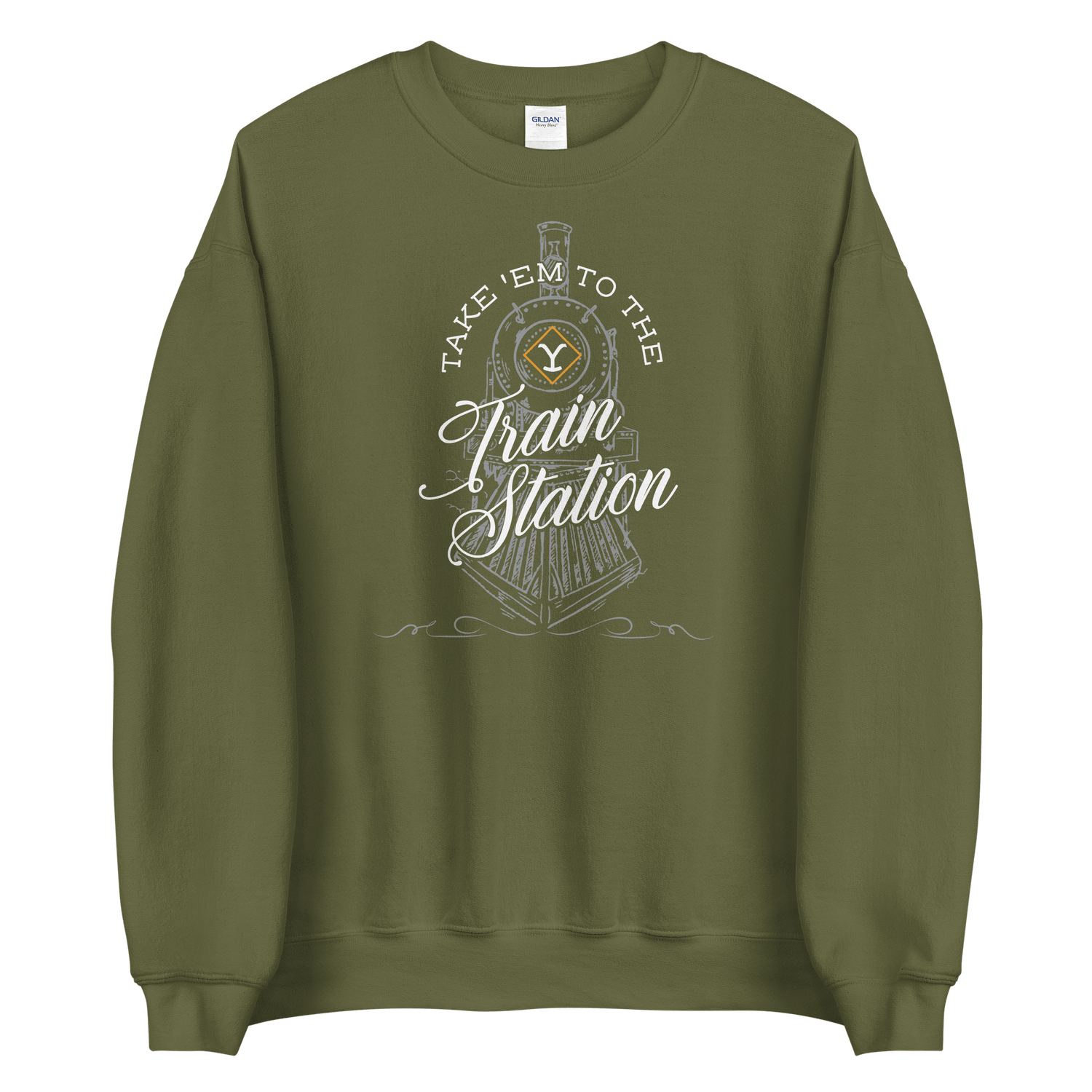 Yellowstone Take 'Em To The Train Station Fleece Crewneck Sweatshirt - Paramount Shop