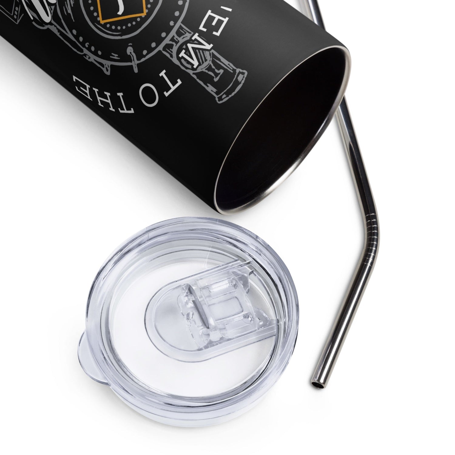 Yellowstone Take 'Em To The Train Station Stainless Steel Tumbler with Straw - Paramount Shop