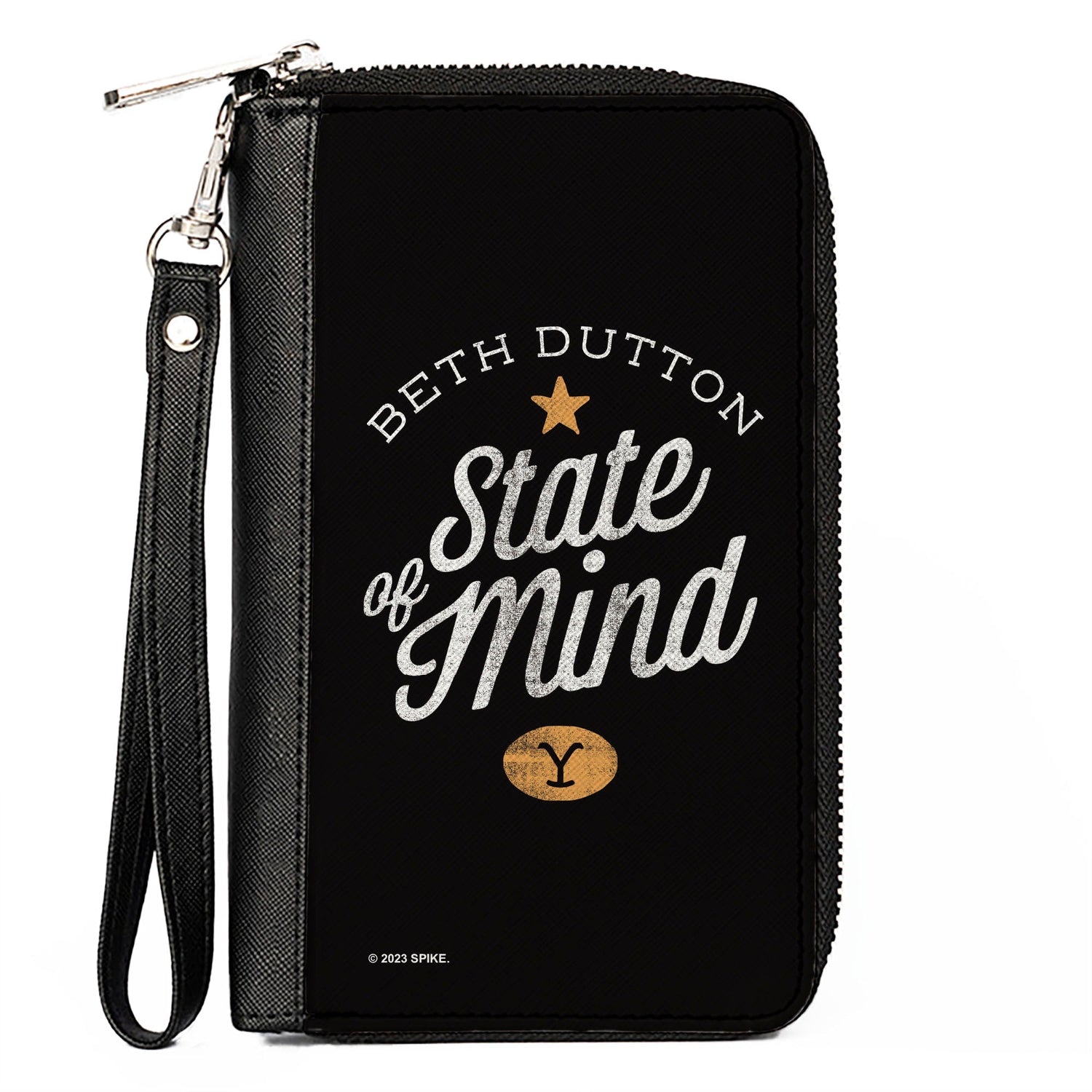 Yellowstone Beth Dutton State of Mind Black Vegan Leather Zip Wallet
