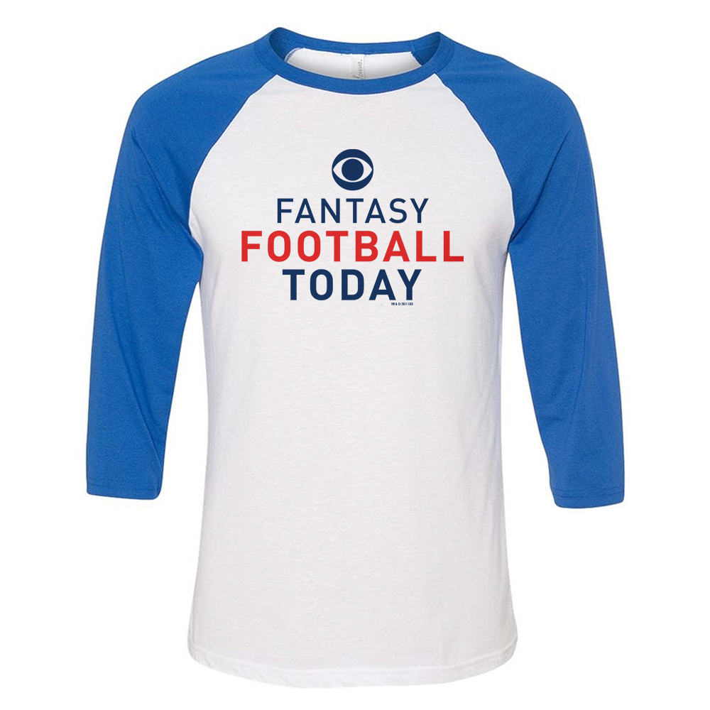 Fantasy Football Today Logo 3/4 Sleeve Baseball T-Shirt