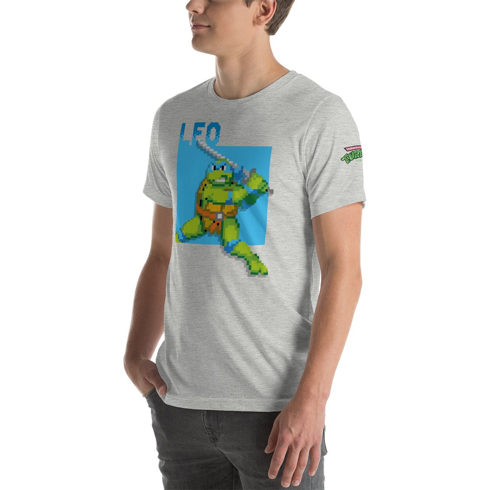 Teenage Mutant Ninja Turtles Leo Arcade Ninja Adult Short Sleeve T-Shirt