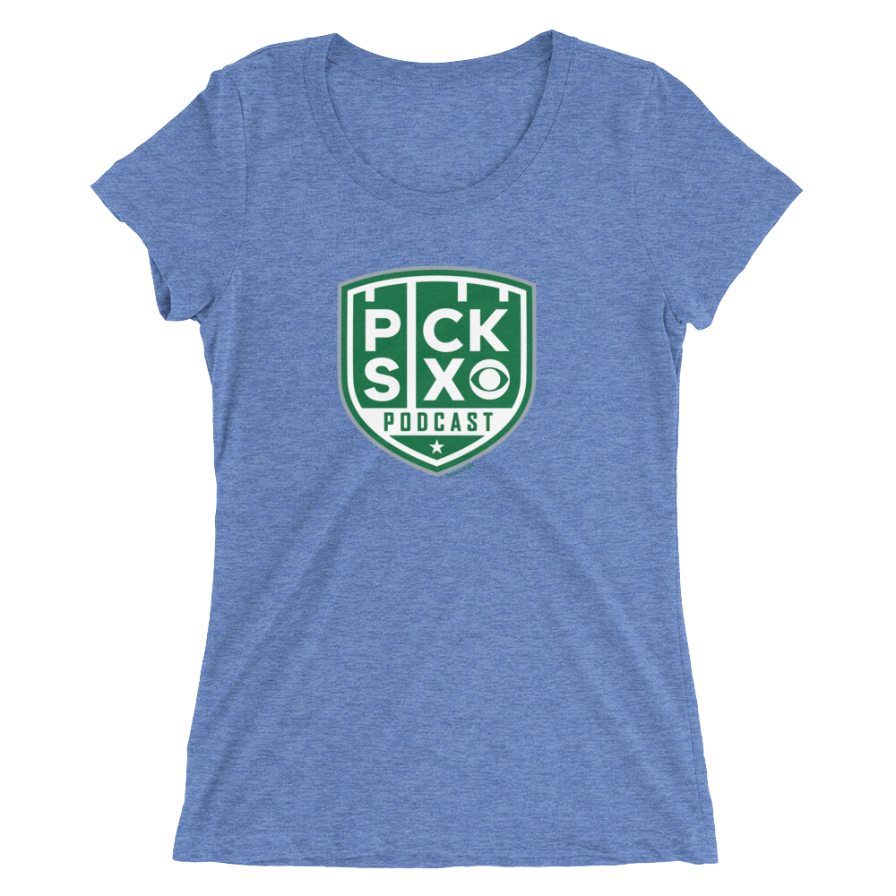 Pick Six Podcast Logo Women's Tri-Blend Short Sleeve T-Shirt